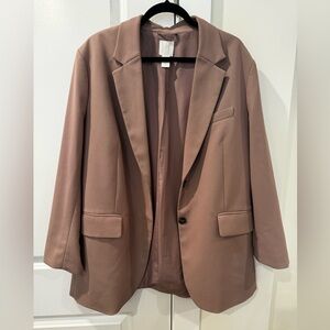 H&M light pink blazer size L